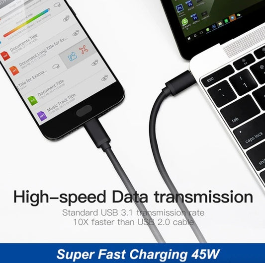 45W USB-C Super Fast Wall Charger 10FT Cable For Galaxy S20 S21 S22 S23