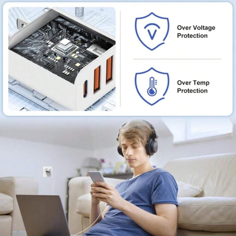 Charger Cable - Portable, Durable, Essential For Charging Compatible With Multiple Devices