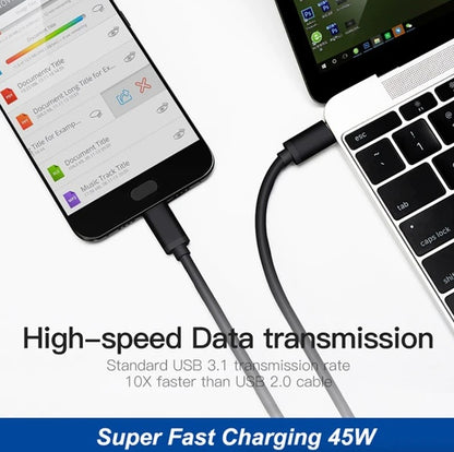 45W USB-C Super Fast Wall Charger 10FT Cable For Galaxy S20 S21 S22 S23