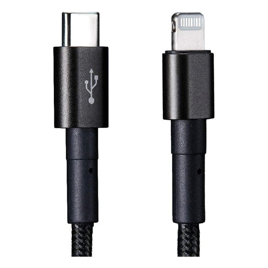 150cm 180cm USB Charging Cable A Pple MFi Certified, Nylon Braided Jacket,Black Premium Series