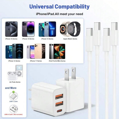 Charger Cable - Portable, Durable, Essential For Charging Compatible With Multiple Devices