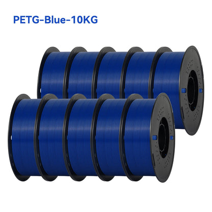 KINGROON 22LBS PETG or PLA filament 3D Printer Filament 10 Rolls 1KG 1.75MM Eco-Friendly Good Toughness Mix Color Free Shipping